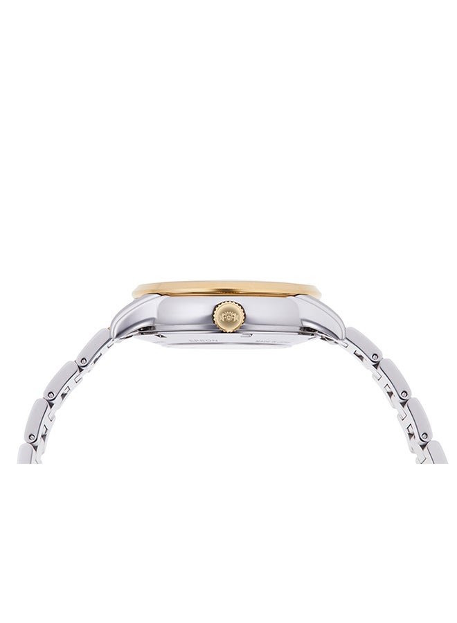 أورينت ساعة أوتوماتيكية من أورينت بمرحلة القمر بقرص أبيض فاتح من الفولاذ المقاوم للصدأ - RA-AS0007S - 42 مم - Image 2