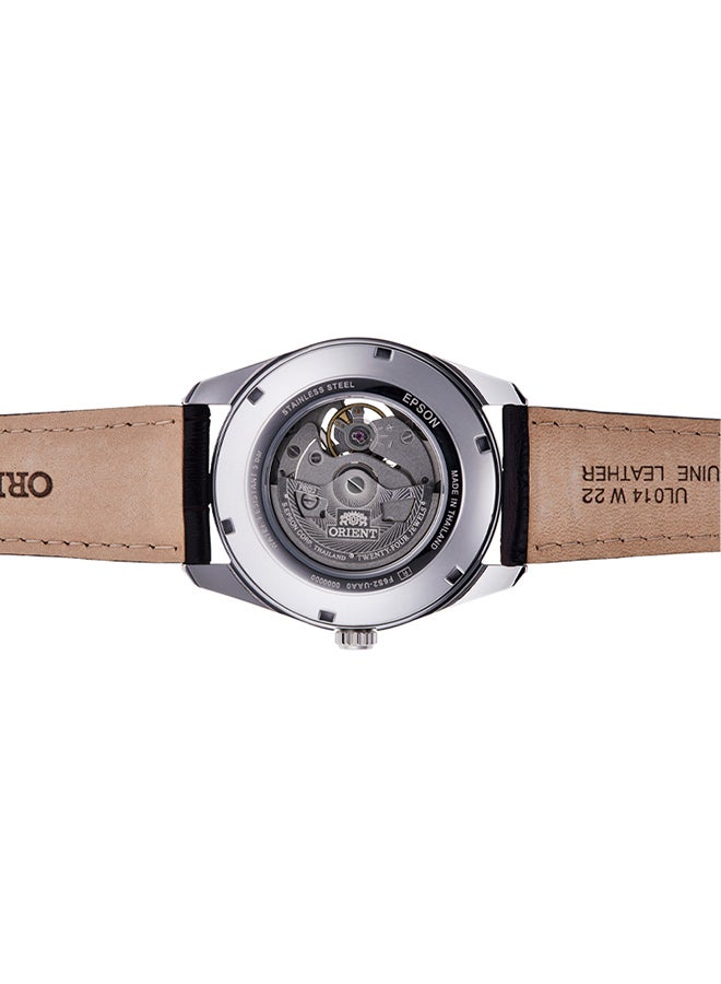 أورينت Boys' Automatic Semi Skeleton Leather Strap Men's Watch RA-AR0005Y  - Image 5