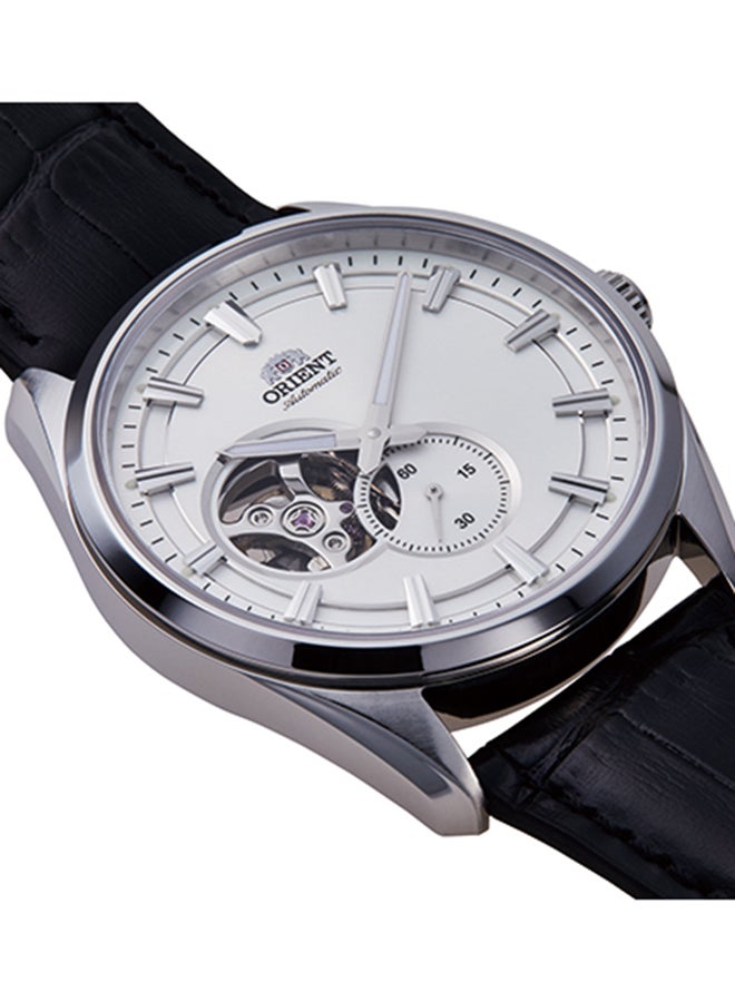 أورينت ساعة يد رجالية أوتوماتيكية بقرص أبيض وحزام جلد RA-AR0004S - Image 3