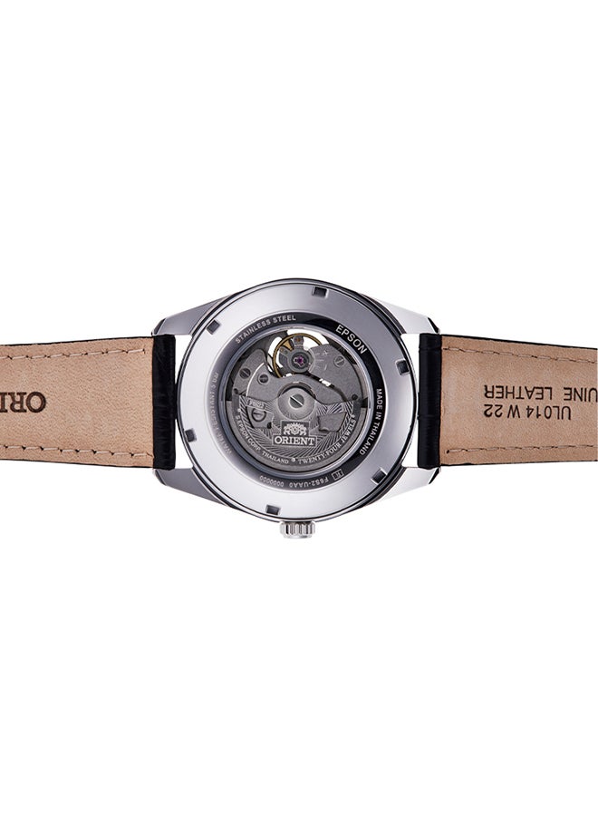 أورينت ساعة يد رجالية أوتوماتيكية بقرص أبيض وحزام جلد RA-AR0004S - Image 4