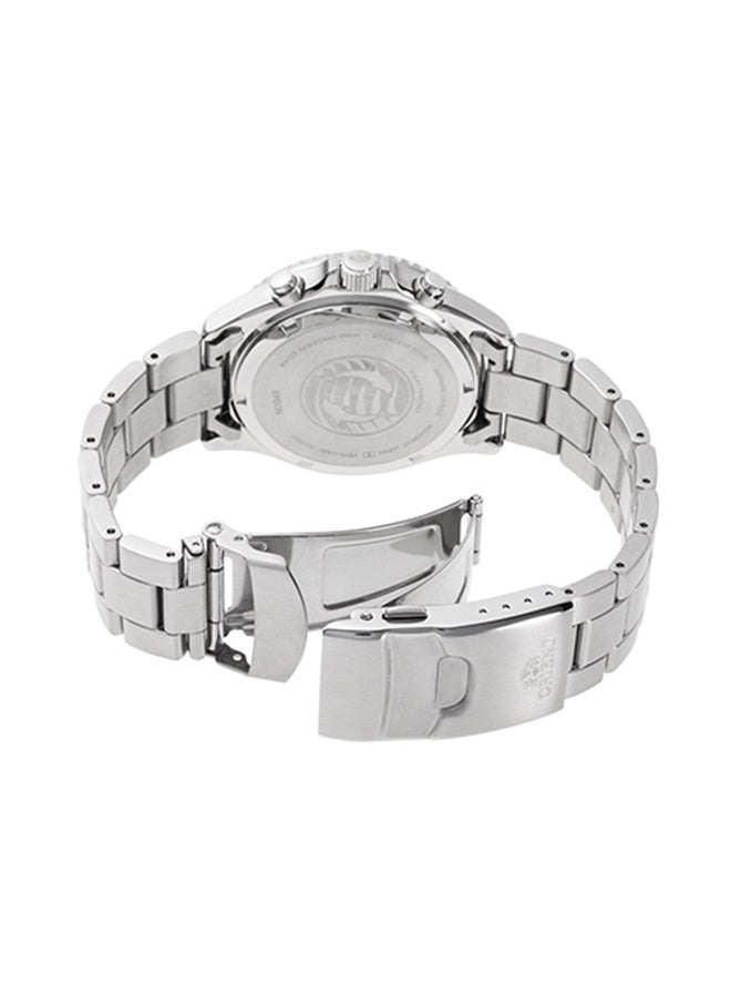 أورينت ساعة كرونوغراف شمسية من الفولاذ المقاوم للصدأ للرجال RA-TX0202B - Image 3