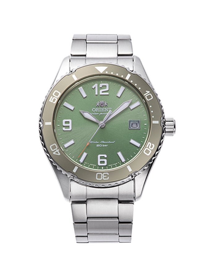 أورينت Boys' Quartz Sports Men's Watch RA-WJ0001E, Green Dial, 39.9mm, 200M WR  - Image 1