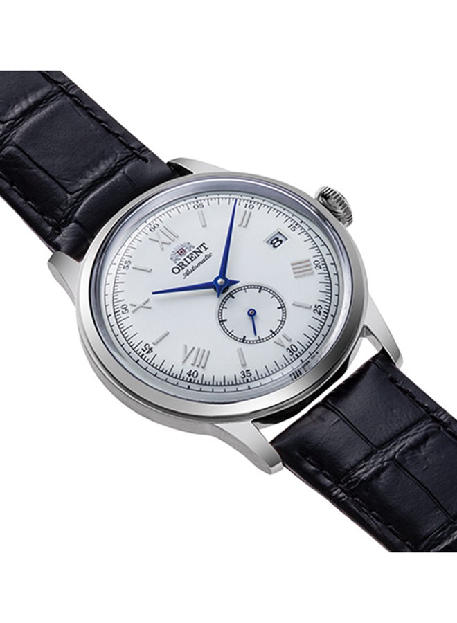 ORIENT Men's Bambino Automatic White Dial Leather Strap Men's Watch RA-AP0104S - Image 2