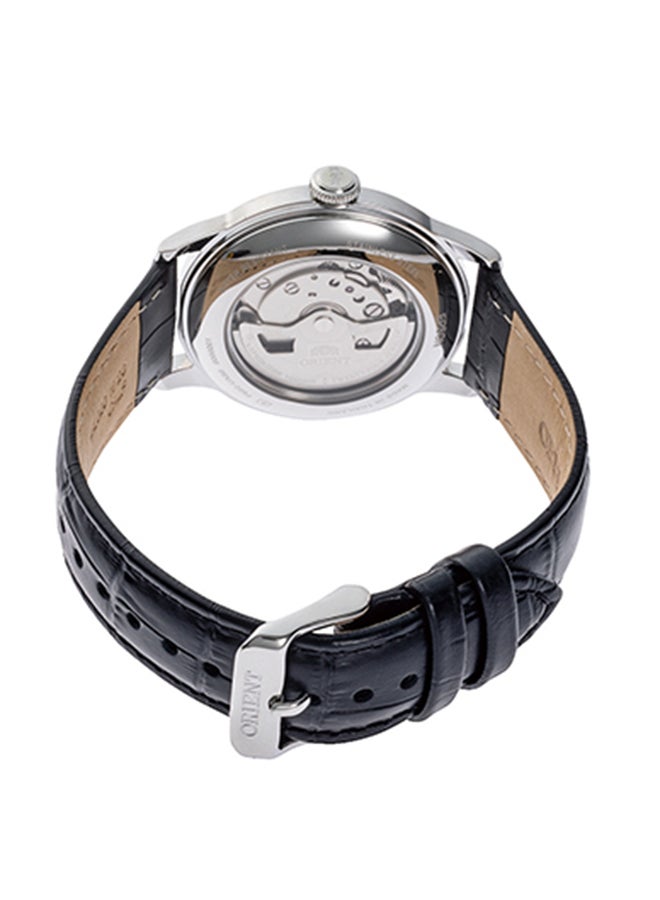 ORIENT Men's Bambino Automatic White Dial Leather Strap Men's Watch RA-AP0104S - Image 3