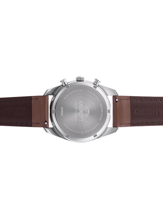 ORIENT Men's Quartz Contemporary Chronograph Men's Watch RA-TX0306S, White Dial, 40mm, 50M WR  - Image 4