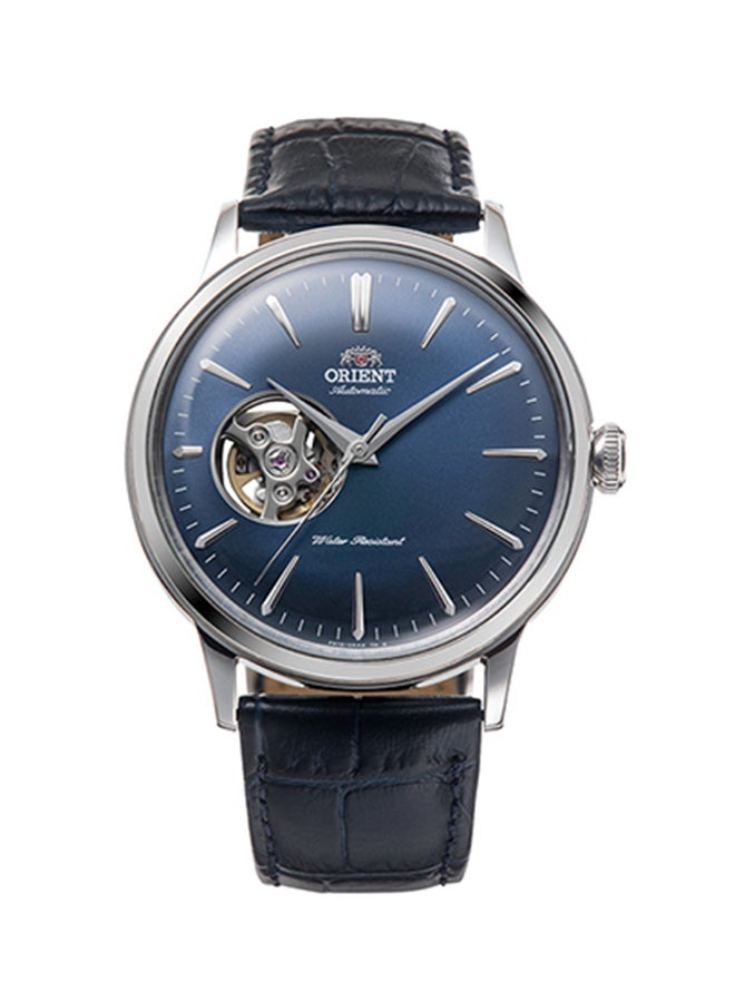 ORIENT Men's Mechanical Classic Men's Watch RA-AG0005L, Open Heart, Blue Dial, 40.5mm,  30M WR - Image 1