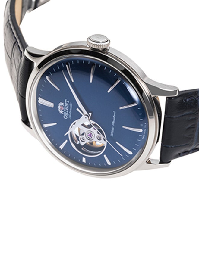 ORIENT Men's Mechanical Classic Men's Watch RA-AG0005L, Open Heart, Blue Dial, 40.5mm,  30M WR - Image 4