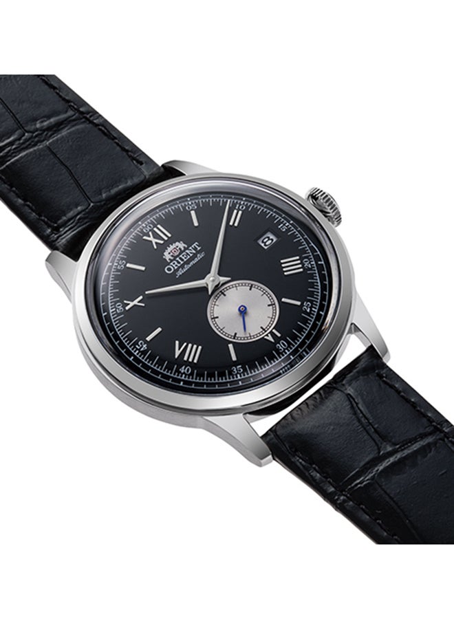 أورينت Boys' Bambino Automatic Black Dial Leather Strap Men's Watch RA-AP0101B - Image 2