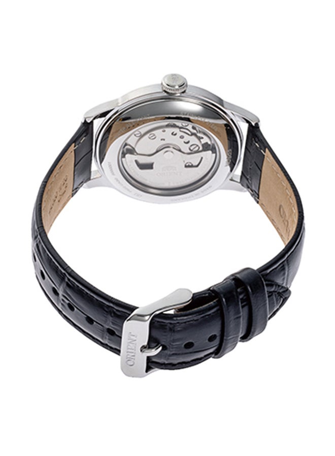 أورينت Boys' Bambino Automatic Black Dial Leather Strap Men's Watch RA-AP0101B - Image 3