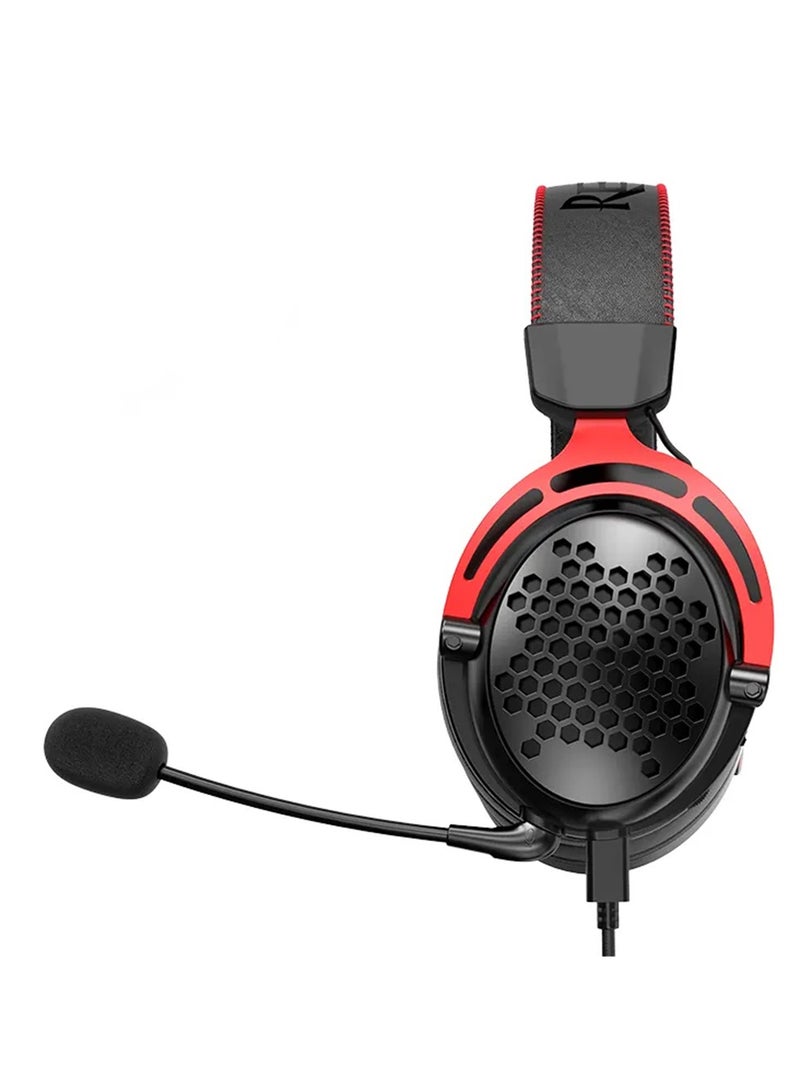 REDRAGON - H386 PRO Diomedes wireless Gaming Headset - 7.1 Surround Sound - 53MM Drivers - Detachable Microphone - 3 modes gaming headset USB AUX 3.5mm And 2.4 wireless mode And bluetooth mode - Image 1