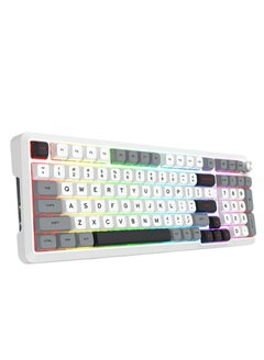 REDRAGON Multi-function Mechanical Keyboard K688WGL-RGB-PRO , Hot-swappable switches for easy customization , 98-key design with anti-collision and FN multimedia keys , connectivity Type-C, Bluetooth, 2.4GHz; 10m range, Windows/Mac compatible  - Image 2