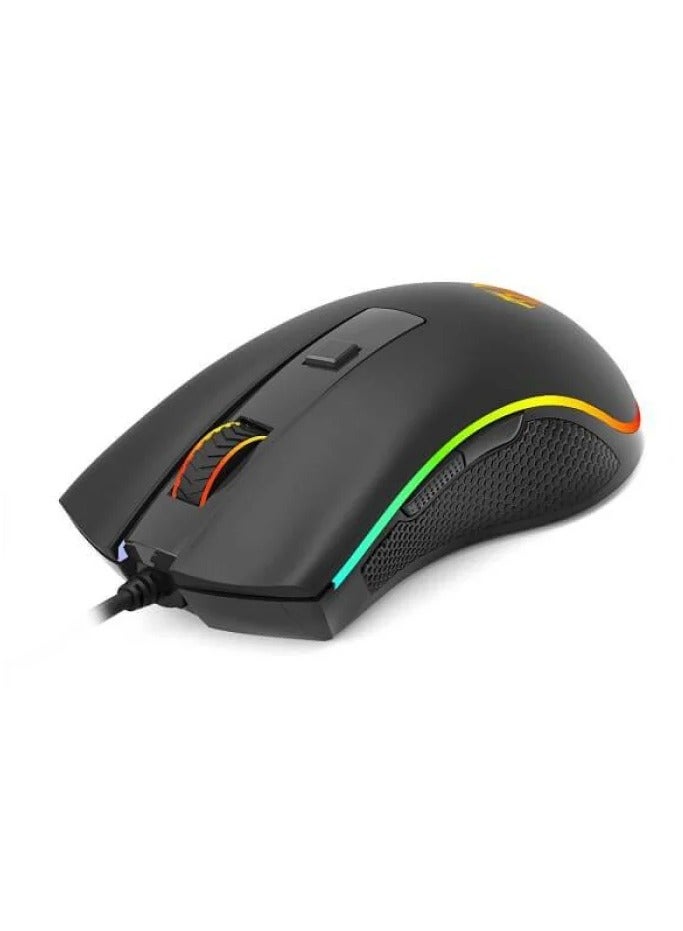 REDRAGON - M611RGB is a high-performance wired gaming mouse built to deliver precision, comfort, and style for gamers and professionals Featuring customizable 12800DPI, vibrant RGB lighting, and a sleek ergonomic design, it’s the perfect companion for any gaming setup - Image 1