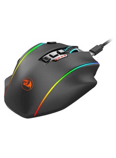 REDRAGON Wired / Wireless Gaming Mouse PERDITION ELITE M901P-KS , rechargeable mouse  battery , Mouse with up to 16000 DPI and 40G acceleration , High-Precision Sensor delivers Pinpoint Accuracy , LED color option for quick identification ,  20 buttons , Black  - Image 3
