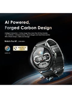 أورايمو Watch Pro NT 1.43" AMOLED AI Powered Smart Watch Black  - Image 2