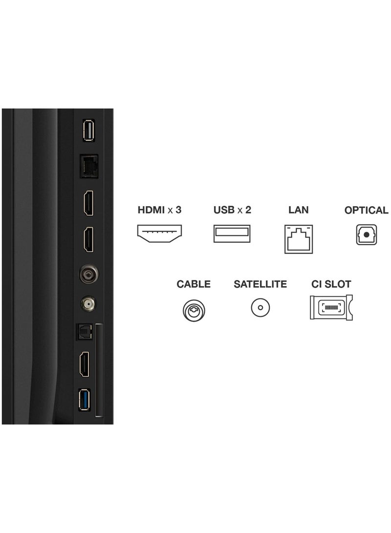 تي سي إل - 55-Inch P6K LED 4K UHD HDR Smart TV |Google TV, 60Hz, HDR 10, AiPQ Processor, Dolby Audio, MEMC, HDMI 2.1, Bluetooth 5.2, WiFi 5, Bezel-less Design, (2025 Model) 55P6K Black - Image 1