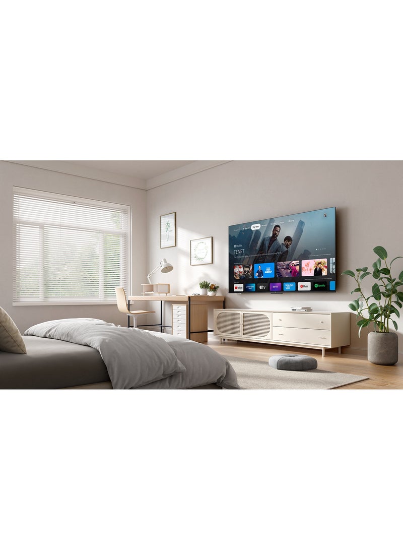 تي سي إل - 55-Inch P6K LED 4K UHD HDR Smart TV |Google TV, 60Hz, HDR 10, AiPQ Processor, Dolby Audio, MEMC, HDMI 2.1, Bluetooth 5.2, WiFi 5, Bezel-less Design, (2025 Model) 55P6K Black - Image 1