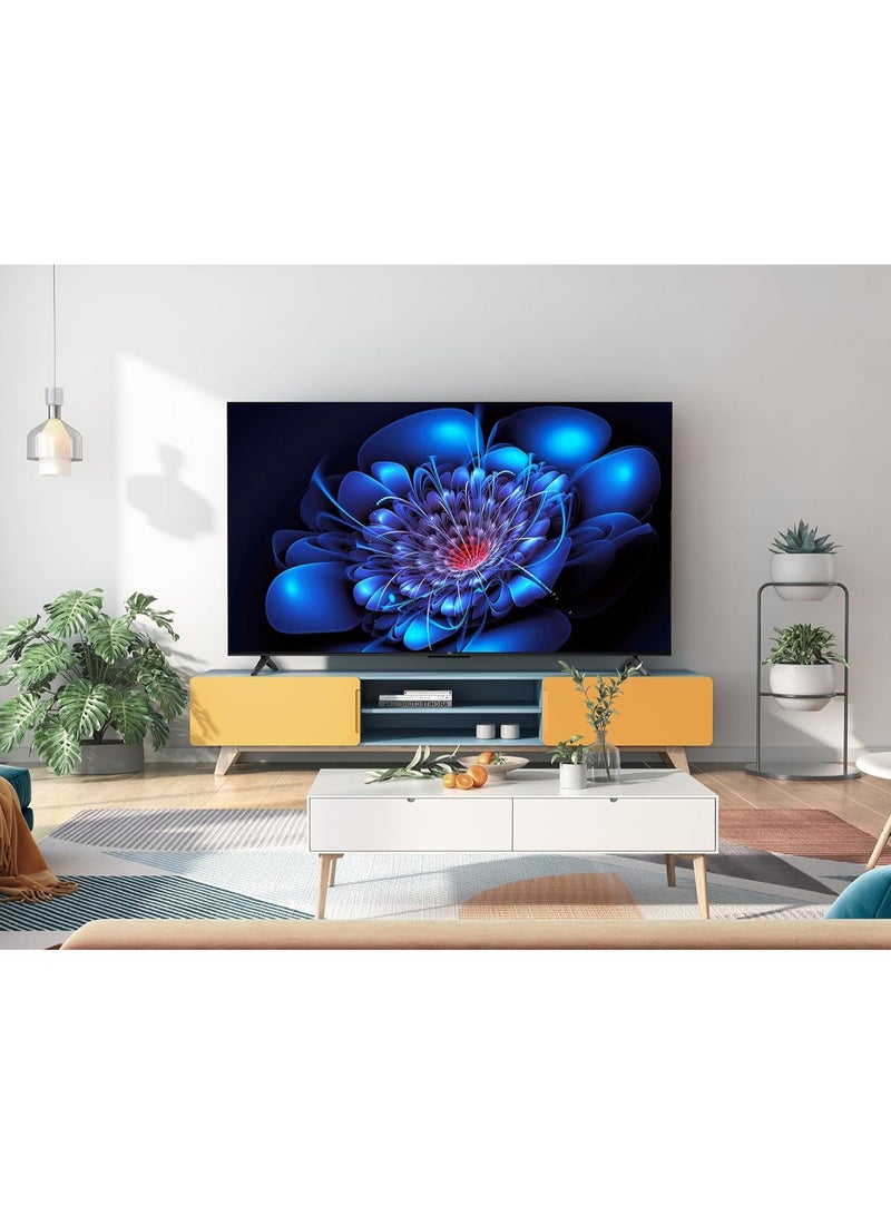 تي سي إل - 55-Inch P6K LED 4K UHD HDR Smart TV |Google TV, 60Hz, HDR 10, AiPQ Processor, Dolby Audio, MEMC, HDMI 2.1, Bluetooth 5.2, WiFi 5, Bezel-less Design, (2025 Model) 55P6K Black - Image 1