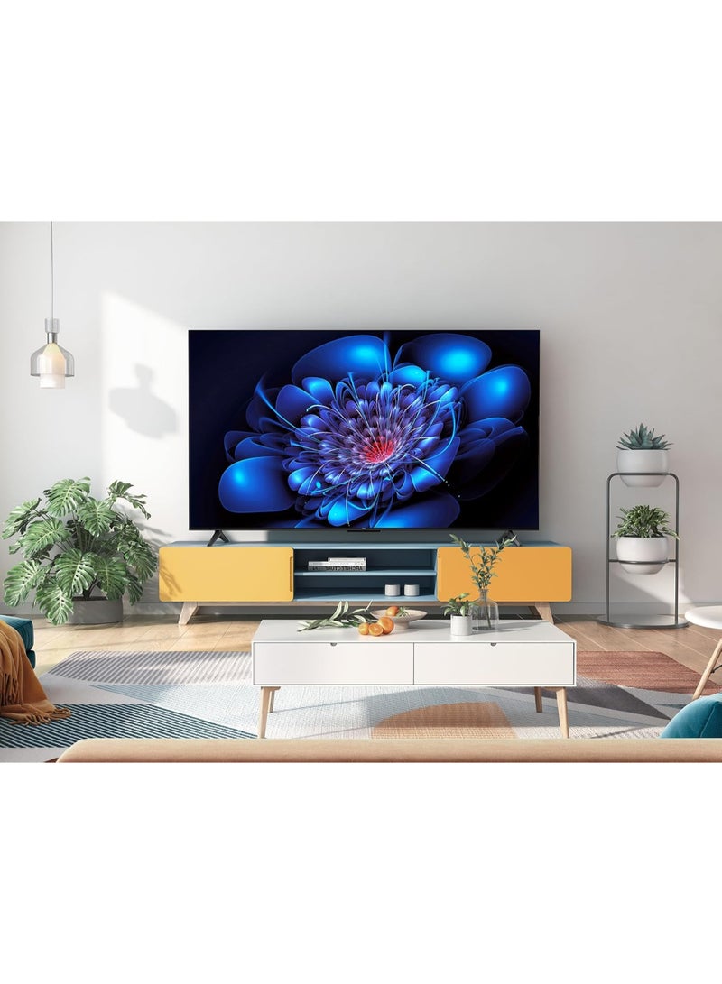 تي سي إل - 55-Inch P6K LED 4K UHD HDR Smart TV |Google TV, 60Hz, HDR 10, AiPQ Processor, Dolby Audio, MEMC, HDMI 2.1, Bluetooth 5.2, WiFi 5, Bezel-less Design, (2025 Model) 55P6K Black - Image 1