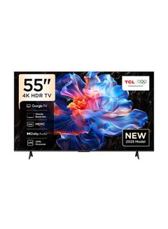 TCL 55-Inch P6K LED 4K UHD HDR Smart TV |Google TV, 60Hz, HDR 10, AiPQ Processor, Dolby Audio, MEMC, HDMI 2.1, Bluetooth 5.2, WiFi 5, Bezel-less Design, (2025 Model) 55P6K Black  - Image 1
