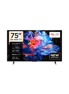 TCL 75-Inch P6K LED 4K UHD HDR Smart TV | Google TV, 60Hz, HDR 10, AiPQ Processor, Dolby Audio, MEMC, HDMI 2.1, Bluetooth 5.2, WiFi 5, Bezel-less Design, (2025 Model) 75P6K Black  - Image 1