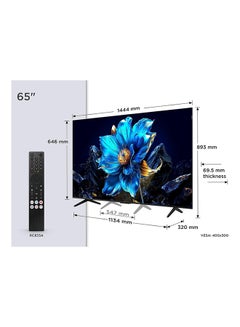 TCL 65-Inch P7K QLED 4K UHD Smart TV | Google TV, 60Hz, HDR10+, Dolby Vision & Atmos, AiPQ Processor, Game Master, DTS Virtual:X, Slim Uni-body (2025 Model) 65P7K black  - Image 2