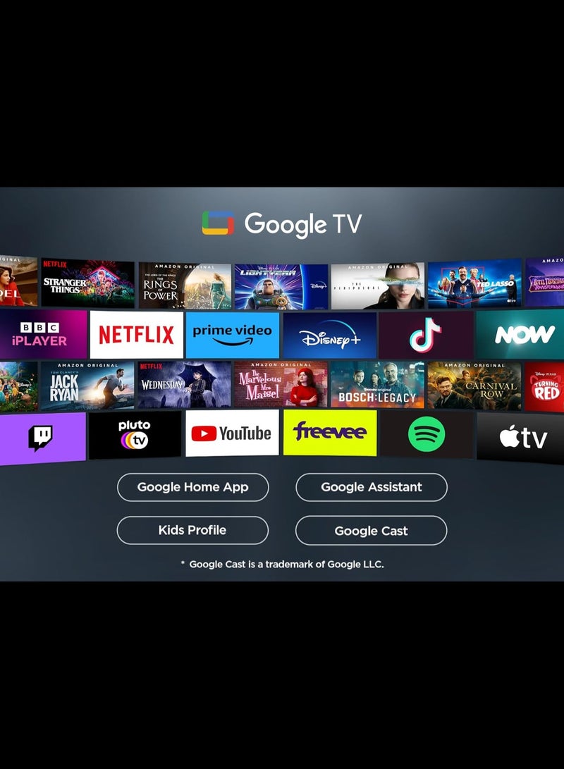 TCL - 55-Inch P8K QLED 4K UHD Smart TV | Google TV, 144Hz, HDR10+, AiPQ Pro Processor, ONKYO 2.1 Audio, Dolby Atmos, DTS Virtual:X, Slim Uni-body (2025 Model) 55P8K black - Image 1