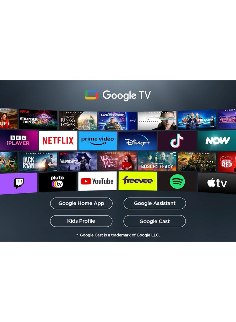 TCL - 55-Inch P8K QLED 4K UHD Smart TV | Google TV, 144Hz, HDR10+, AiPQ Pro Processor, ONKYO 2.1 Audio, Dolby Atmos, DTS Virtual:X, Slim Uni-body (2025 Model) 55P8K black - Image 1