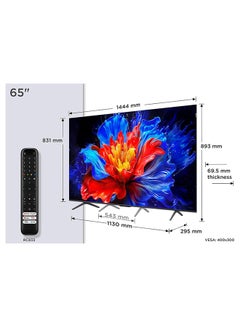 TCL 65-Inch P8K QLED 4K UHD Smart TV | Google TV, 144Hz, HDR10+, AiPQ Pro Processor, ONKYO 2.1 Audio, Dolby Atmos, DTS Virtual:X, Slim Uni-body (2025 Model) 65P8K Black  - Image 2