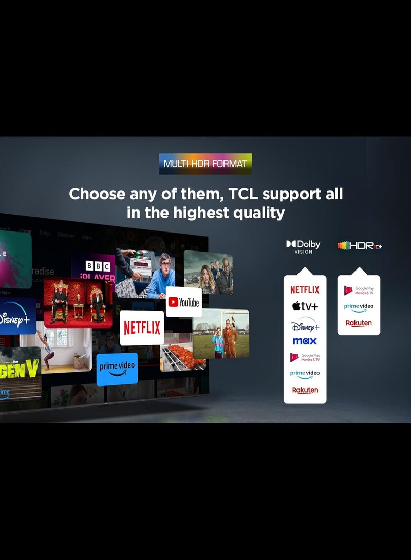 85-Inch P8K QLED 4K UHD Smart TV | Google TV, 144Hz, HDR10+, AiPQ Pro Processor, ONKYO 2.1 Audio, Dolby Atmos, DTS Virtual:X, Slim Uni-body (2025 Model) 85P8K black