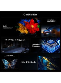 TCL 85-Inch P8K QLED 4K UHD Smart TV | Google TV, 144Hz, HDR10+, AiPQ Pro Processor, ONKYO 2.1 Audio, Dolby Atmos, DTS Virtual:X, Slim Uni-body (2025 Model) 85P8K black  - Image 3