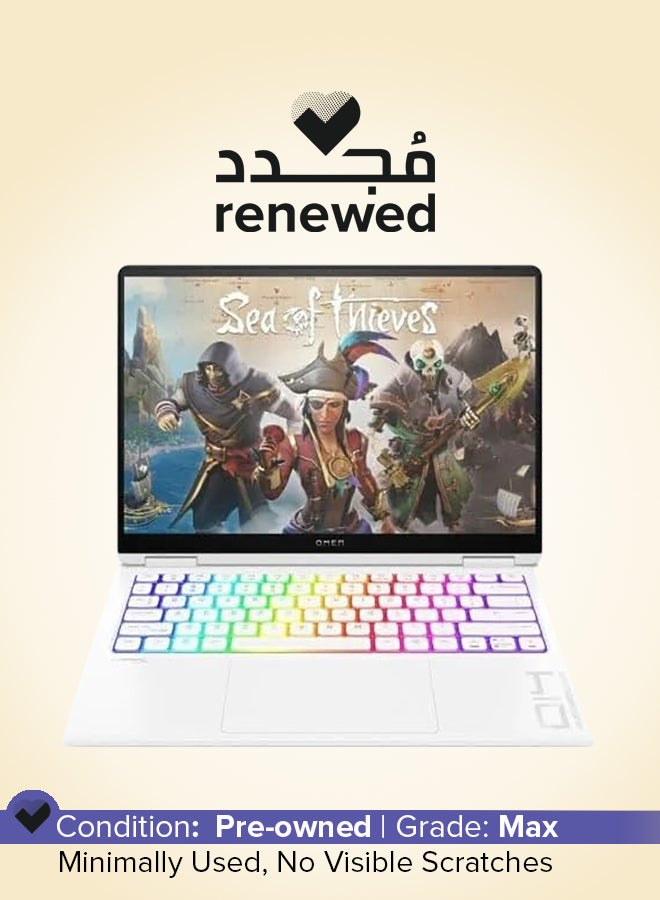 HP Renewed - Omen Transcend 14 Gaming Laptop With 14-Inch 2.8K Display, Core Ultra 7/16GB RAM/1TB SSD/GeForce RTX 4060/Windows 11 English White - Image 1