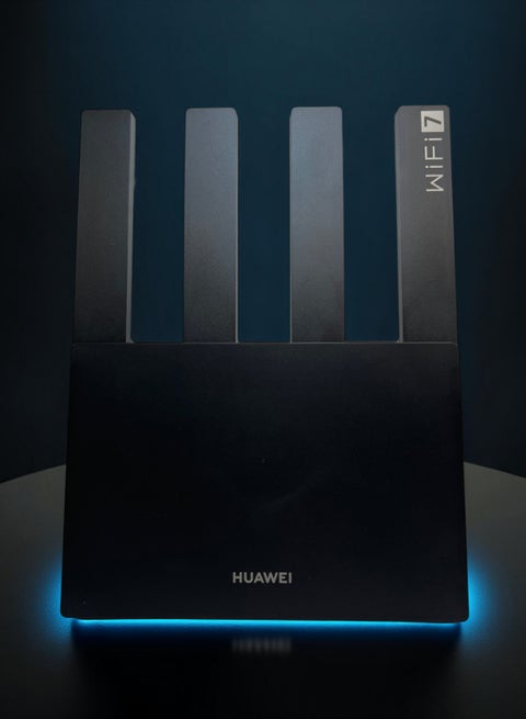 WIFI BE3 Dual-Band Router: Wi-Fi 7, 4 Ethernet Ports For Home, Gaming & Business Use - WUKUN-BE32 | Black