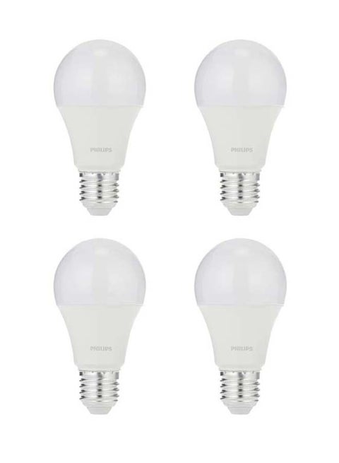 ESS LED Bulb, 9W, E27, 3000K, 230V, Pack of 4, Warm White