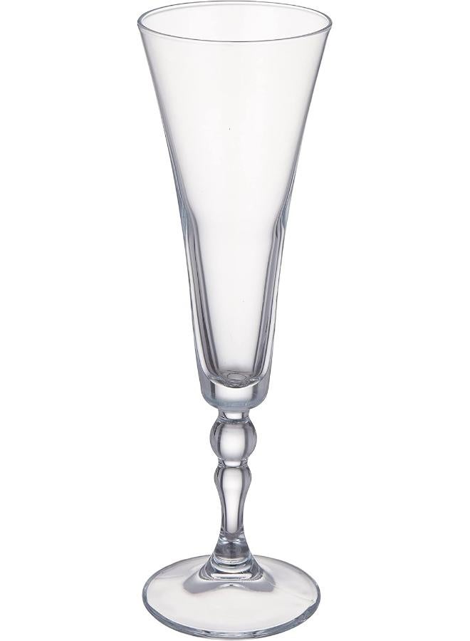 Pasabahce - Pack Of 6 Vogue Champagne Glasses -Clear clear - Image 1