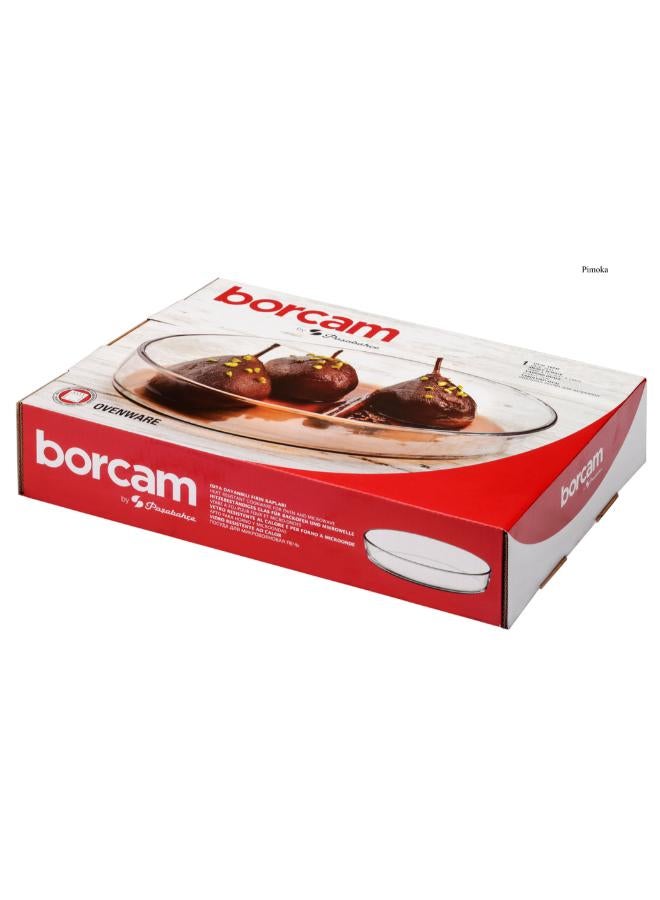 باساباتشي Oval Oven Dish 30.6x21.6 cm-Clear clear 30.6x21.6cm  - Image 2