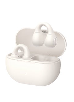 Baseus Bass 15 Clip Open-Ear True Wireless Earphones - Open-Ear Wireless Earbuds with Comfortable Clip Design - Powerful Bass Sound - Fast Charging via Type-C Cable - Elegant White Color - Baseus New Logo Edition WHITE  - Image 1