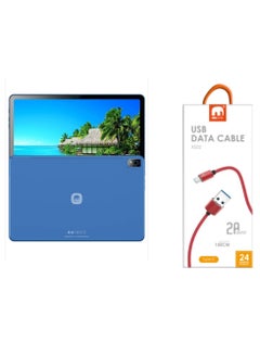 MiOne A9 TAB 16GB RAM 256GB ROM| 11-Inch HD Display | 7000 mAh Battery| Dual 4G Sim WITH Fast Charging Cable - Blue  - Image 1