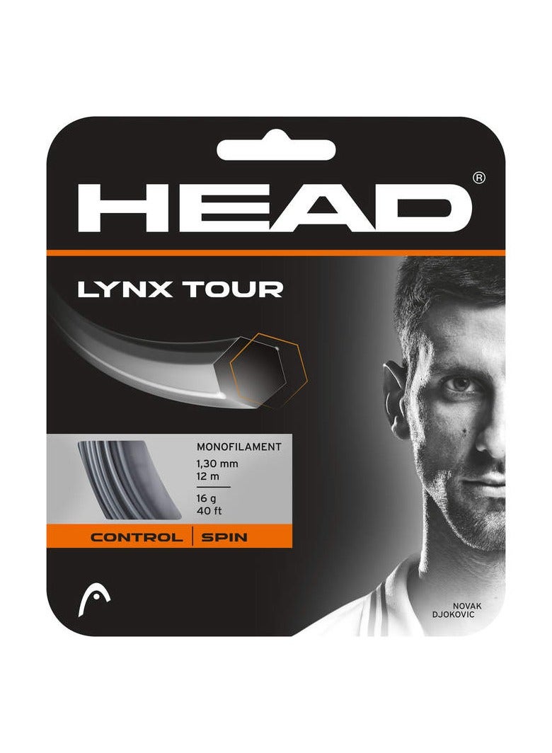 HEAD Lynx Tour Tennis String - Ultimate Blend Of Control And Spin, 1.30 Mm - 16 G Color : Grey - Image 2