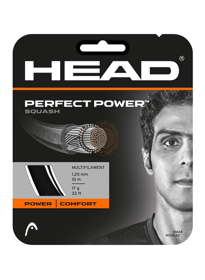 Perfect Power Squash String | For Single Racket | 1.25mm - 17 Guage