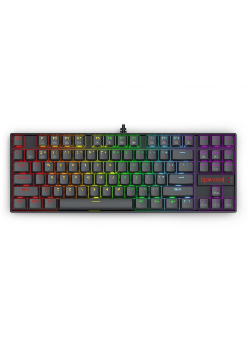 REDRAGON - K552 elite edition Wired Rainbow Gaming Keyboard 60% , Swappable Compact Mechanical Keyboard Dedicated Arrow Keys, for PC and laptop use in home and office - Brown Switch - Image 1