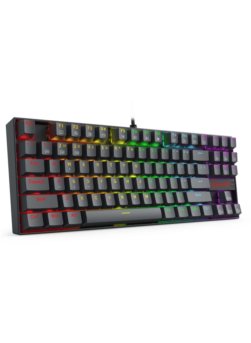 REDRAGON - K552 elite edition Wired Rainbow Gaming Keyboard 60% , Swappable Compact Mechanical Keyboard Dedicated Arrow Keys, for PC and laptop use in home and office - Brown Switch - Image 1