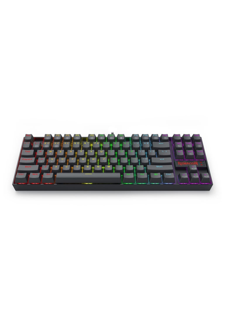 REDRAGON - K552 elite edition Wired Rainbow Gaming Keyboard 60% , Swappable Compact Mechanical Keyboard Dedicated Arrow Keys, for PC and laptop use in home and office - Brown Switch - Image 1