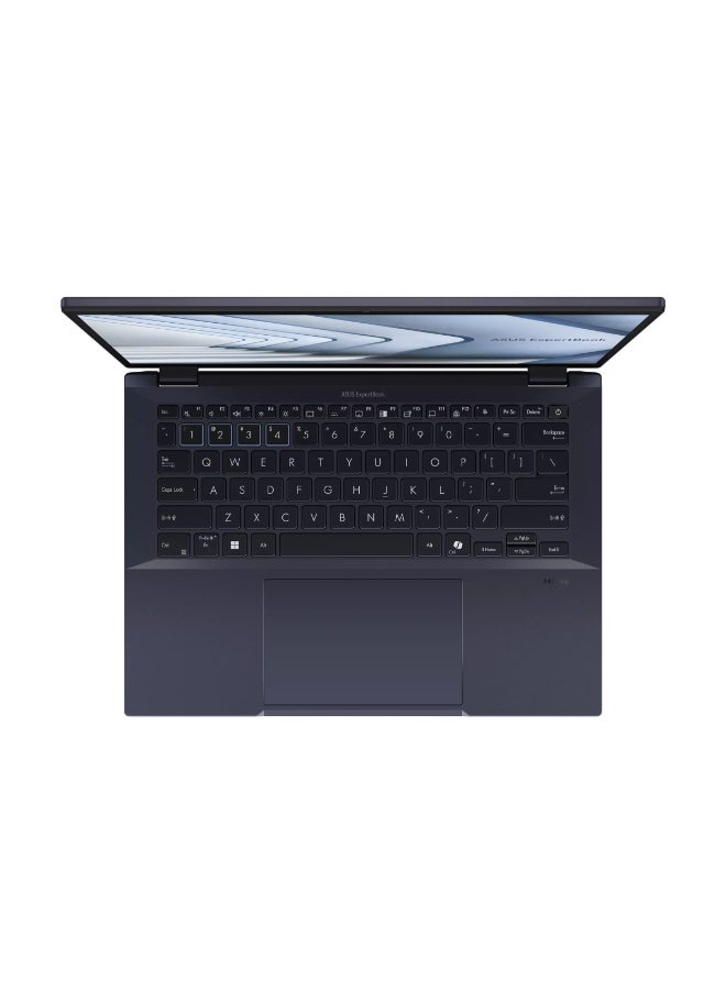 أسوس Expertbook laptop with 14 Inch WUXGA(1920x1200) Display, Core i7-1355U Processor/32GB RAM DDR5/1TB  SSD/Intel Iris X Graphics/DOS(Without Windows) English/Arabic Black  - Image 3