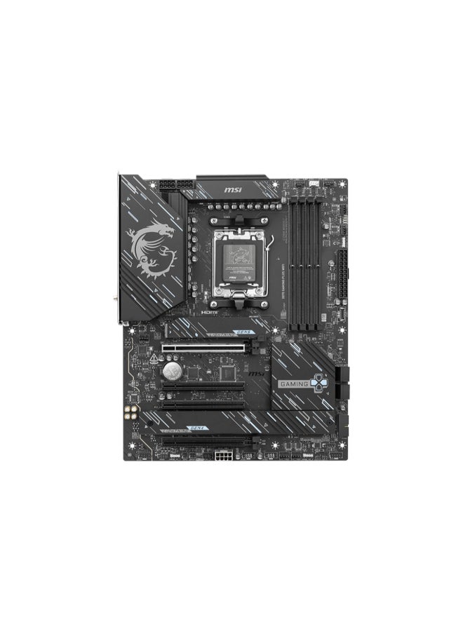 MSI X870 GAMING PLUS WIFI Motherboard - AMD X870 Chipset, AM5 Socket, Supports AMD Ryzen™ 9000/8000/7000 Series, Up to 256GB DDR5 (8200-5600 MT/s), PCIe 5.0, 3x M.2, 4x SATA 6Gb/s, Wi-Fi 7, 5G LAN, Bluetooth 5.4, 4x USB 40Gbps Type-C, Realtek ALC897 Audio, RGB & EZ Debug LEDs | 911-7E47-005  - Image 5