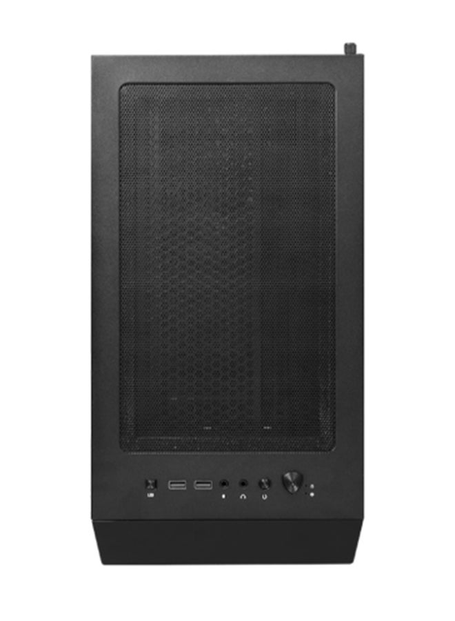 MSI - MAG Forge 110R Gaming PC Case – ARGB Lighting, ATX/M-ATX/ITX Support, 6-Fan Capacity, Magnetic Dust Filters, Tool-less Side Panel, 240mm Radiator Support, 2.5" SSD & 3.5" HDD Storage, Optimized Airflow, Up to 330mm GPU, 160mm CPU Cooler Height, 200mm PSU Length | 306-7G16R21-809 - Image 1