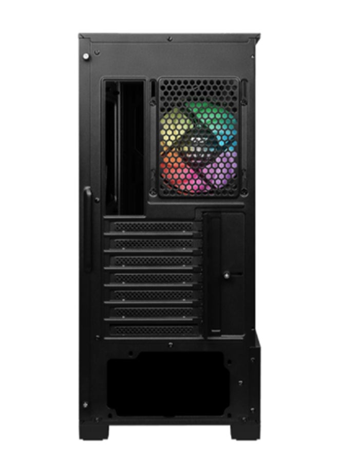 MSI - MAG Forge 110R Gaming PC Case – ARGB Lighting, ATX/M-ATX/ITX Support, 6-Fan Capacity, Magnetic Dust Filters, Tool-less Side Panel, 240mm Radiator Support, 2.5" SSD & 3.5" HDD Storage, Optimized Airflow, Up to 330mm GPU, 160mm CPU Cooler Height, 200mm PSU Length | 306-7G16R21-809 - Image 1