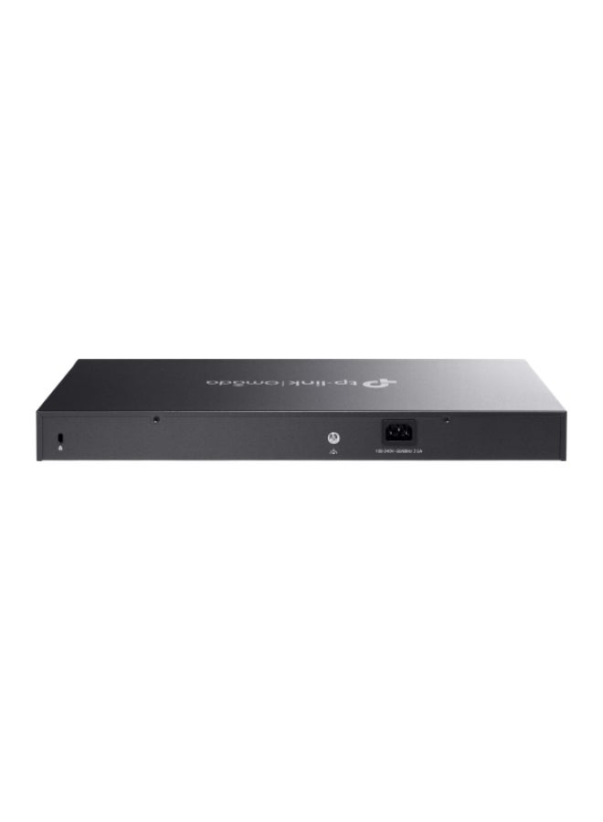 TP-LINK - Omada SG2218P 18-Port Gigabit Smart Switch with 16 PoE+ Ports (802.3af/at), 2 SFP Slots, 150W PoE Budget (Up to 30W per Port), Cloud & Standalone Management, VLAN, ACL, QoS, IGMP Snooping, Static Routing, IPv6, Secure Management, Rackmountable Design | SG2218P Black - Image 1