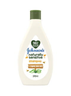 Johnson's Baby Naturally Sensitive Shampoo With Organic Aloe Vera - 395 ml  - Image 1