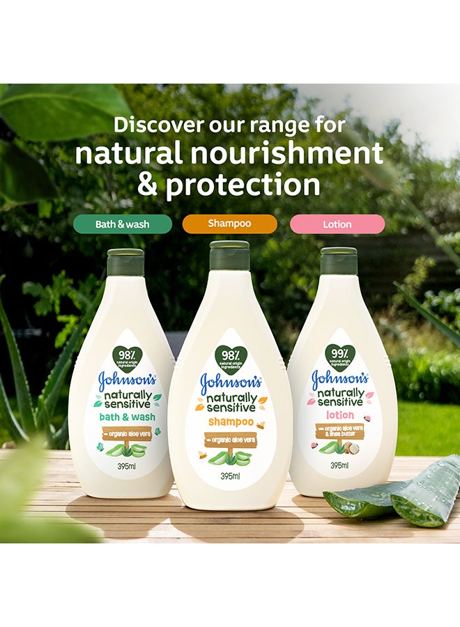 Baby Naturally Sensitive Shampoo With Organic Aloe Vera - 395 ml