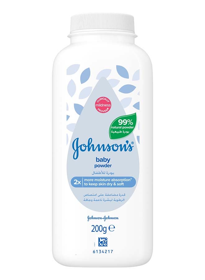 Johnson's Cornstarch Formulation Plant Based Baby Powder - 200 Gram  - Image 1
